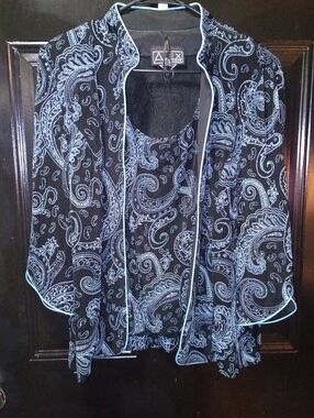 Women's "Alex Evenings" 2 PC Jacket w/Tank Top size Large